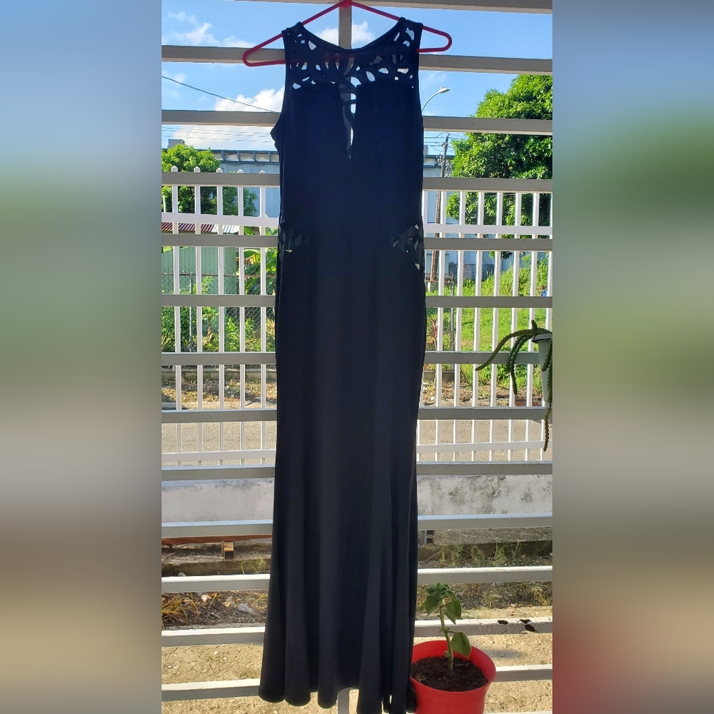 Sheer details dress